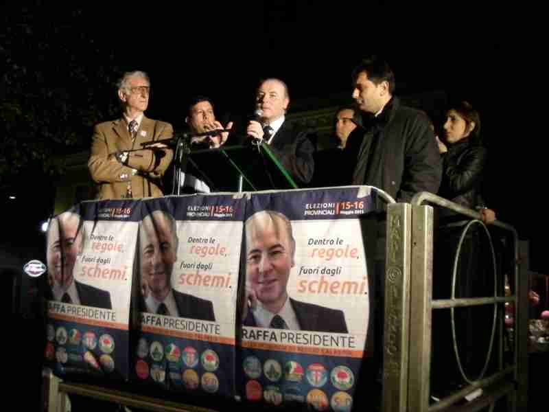 Provinciali: Il comizio di Giuseppe Raffa a Gioia Tauro