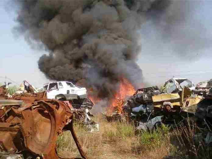 Incendio deposito giudiziario