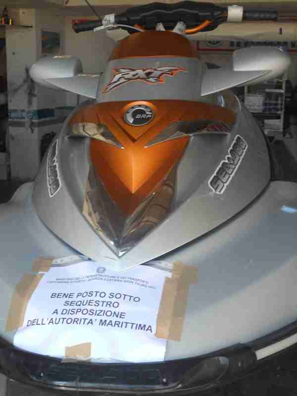 Operazione Mare sicuro, sequestrato un acquascooter