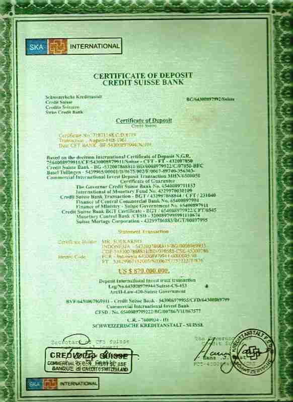 il certificato di deposito