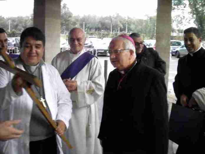 Milito all'arrivo all'ospedale