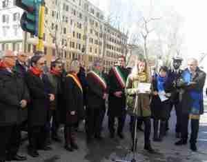 Commemorazione di Teresa Gullace in viale Giulio Cesare