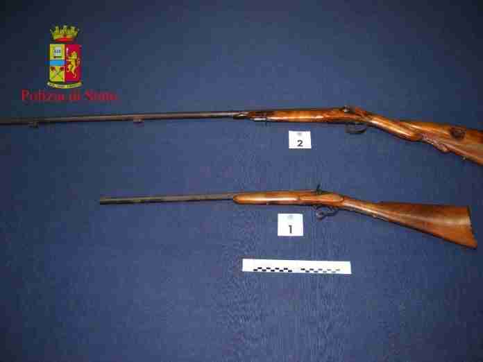 Fucili in sequestro