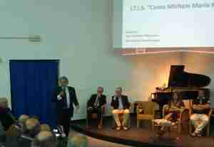 D'Agostino durante la presentazione