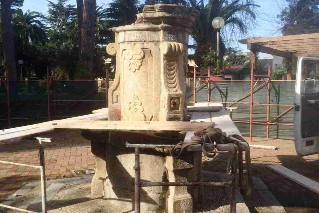 la fontana di villa Italia