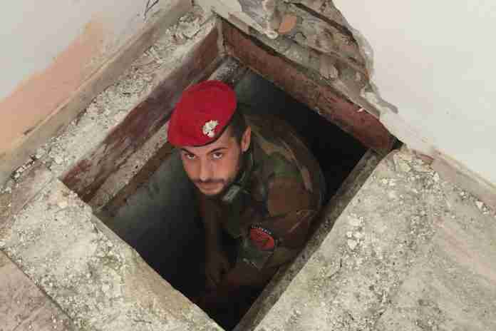 L'entrata del bunker