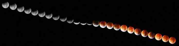 foto sequenza luna rossa