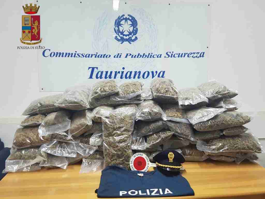 la droga sequestrata a Falleti