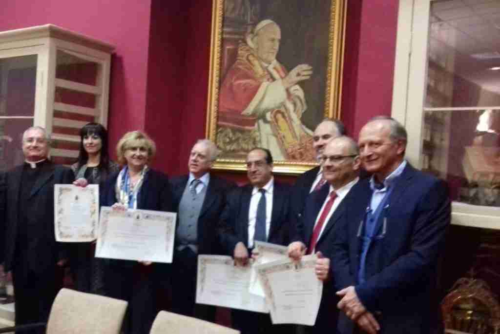 Mariarosaria Russo col Papa