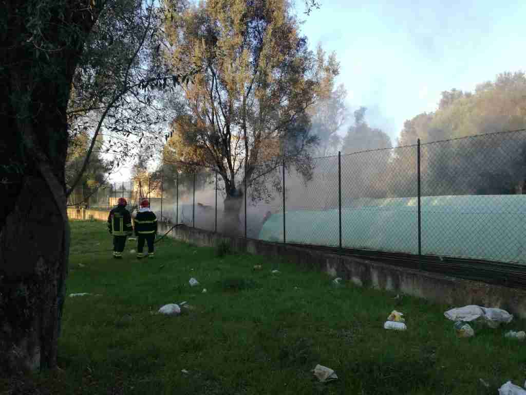 L'incendio al depuratore