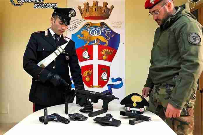 Le armi sequestrate