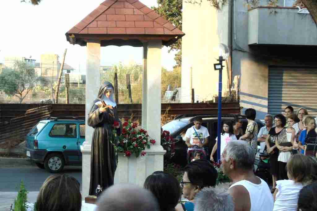 La statua di Santa Rita