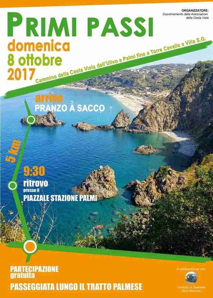 Palmi, domani i “Primi Passi” lungo lungo il sentiero della Costa Viola