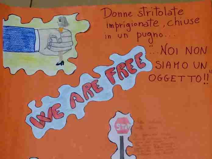 Uno dei disegni degli studenti