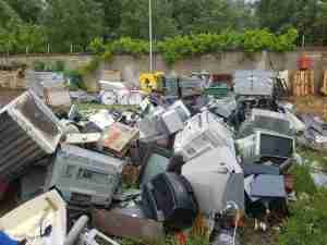 l'area di stoccaggio di Oppido