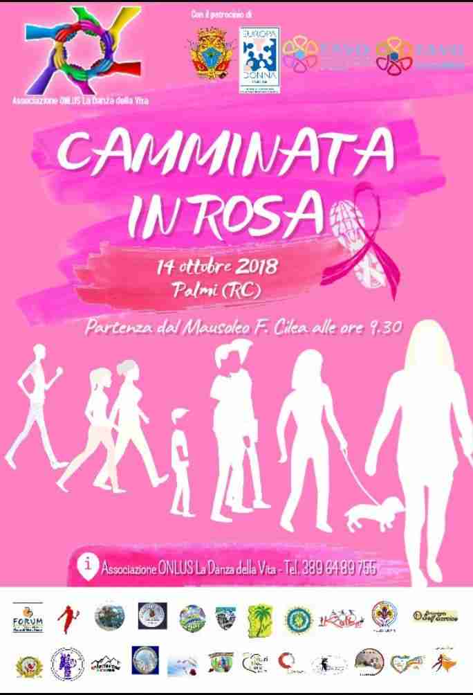 Palmi si tinge di rosa per il mese della prevenzione del cancro al seno