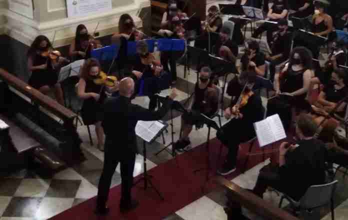 Uno scorcio dell'orchestra