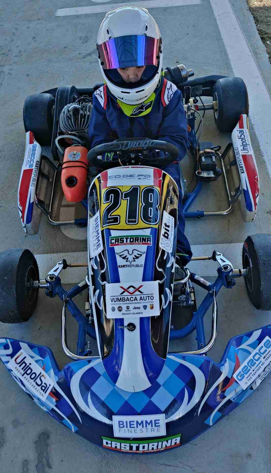 Il baby-pilota reggino Lorenzo Sciacca al Campionato Italiano di Kart per Regioni