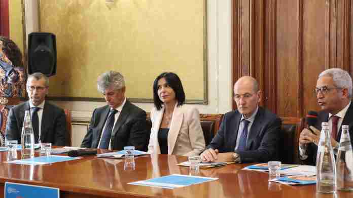 Presentazione progetto Banca dell'Energia - da sx Monti Patuano Princi Pagnoncelli Manna