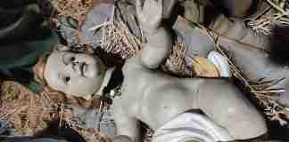 Decapitato il Gesù bambino del Presepe di Taurianova