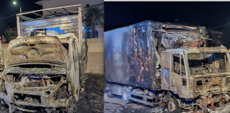 In fiamme due autocarri di un’azienda agricola nel cosentino