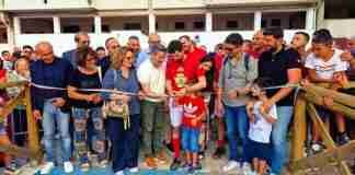 Palmi città felice: missione compiuta. Inaugurata l’area giochi delle Cooperative 101