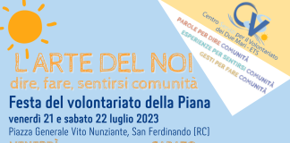 Festa del volontariato della Piana: appuntamento il 21 e 22 luglio a S. Ferdinando
