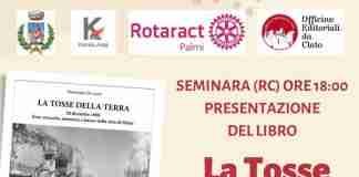 “La tosse della terra” di Domenico De Luca: domani la presentazione domani a Seminara