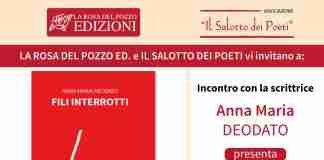 “Fili interrotti”, domani a Catona la presentazione del romanzo di Anna Maria Deodato