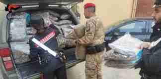 Rosarno, arrestato un uomo trovato in possesso di oltre 188 kg di marijuana