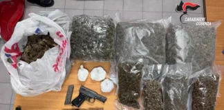 Paola, trovate armi e droga in un casolare: indagini in corso