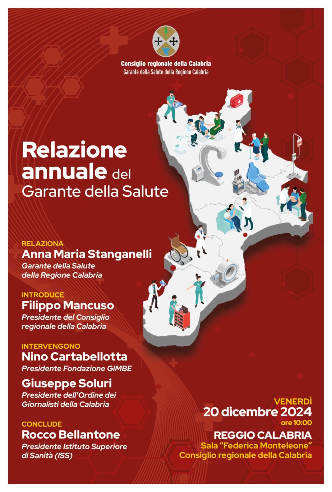 Sanità, domani a Reggio la presentazione della seconda Relazione annuale del Garante