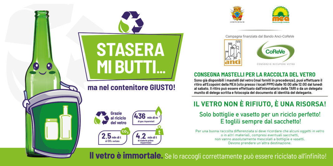Vetro! Sai dove buttarlo? lanciata a Palmi la campagna a cura della MEA