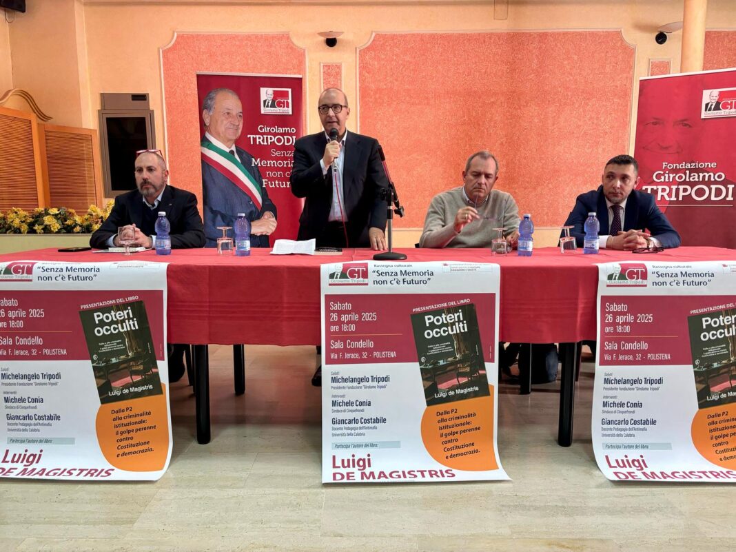 Polistena: Presentazione del libro di Luigi De Magistris “Poteri Occulti”