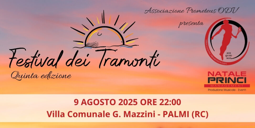 Festival dei Tramonti di Palmi: il 9 agosto la quinta edizione