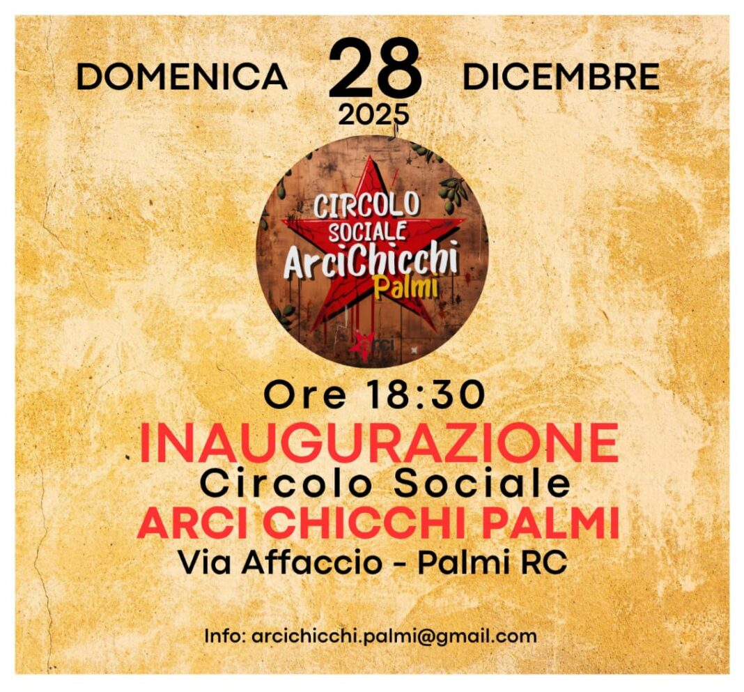 Palmi nasce l’Arci Chicchi: inaugurazione della nuova sede in via Affaccio