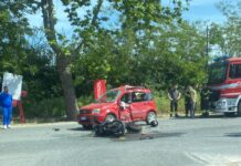 Grave incidente sulla SS 18 a Palmi: scontro tra auto e moto, feriti trasportati in ospedale. Sul posto anche l’elisoccorso