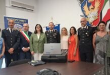 Taurianova: consegnato ai Carabinieri il kit portatile per la verbalizzazione protetta delle vittime vulnerabili