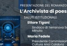 Il 4 agosto alle 18:30 Terranova Sappo Minulio ospita la presentazione de“L’Archivista di poesie”