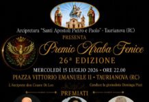 Taurianova celebra la 26ª edizione del Premio “Araba Fenice”: un riconoscimento all’eccellenza e al merito