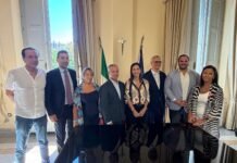 Il sindaco Calabria, l’assessore Ciappina e l’assessore regionale Micheli in visita agli istituti cittadini